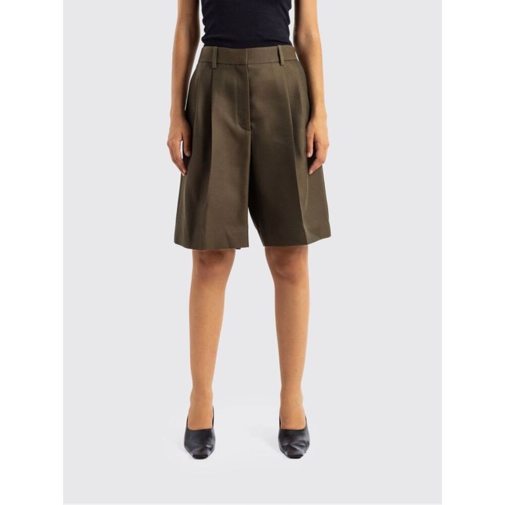 Khaite Women Khaite Knee-Length Tailored Shorts In Wool And Silk Blend